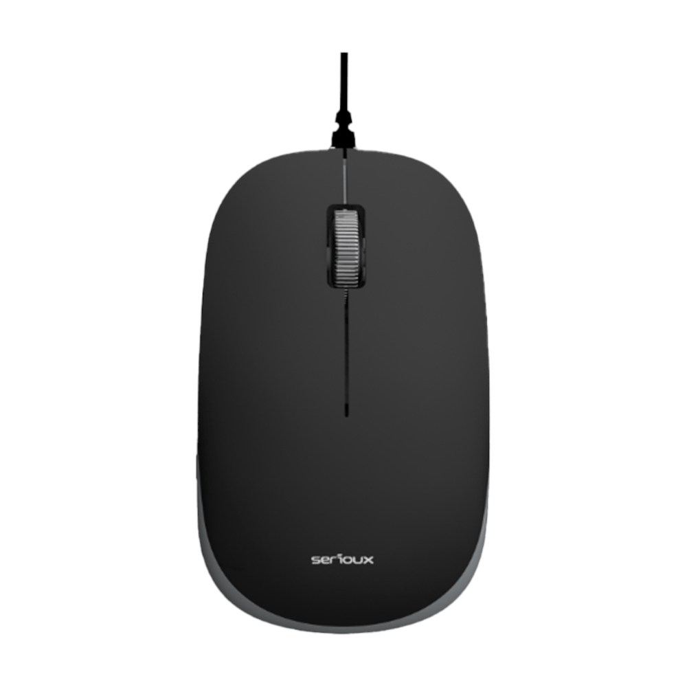 Mouse Cu Fir Serioux 9800BRG, 1000 dpi, USB, Negru/Gri Mouse Cu Fir Serioux 9800BRG, 1000 dpi, USB, Negru/Gri