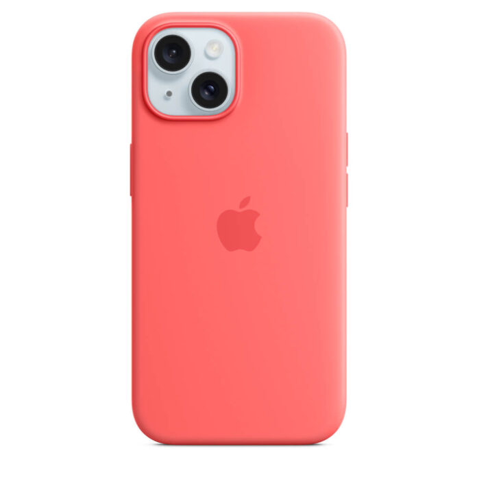 Husa de protectie Apple Silicone Case with MagSafe pentru iPhone 15, Guava Husa de protectie Apple Silicone Case with MagSafe pentru iPhone 15, Guava