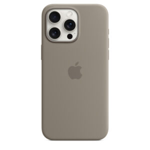 Husa de protectie Apple Silicone Case cu MagSafe iPhone 15 Pro Max, Clay Husa de protectie Apple Silicone Case cu MagSafe iPhone 15 Pro Max, Clay
