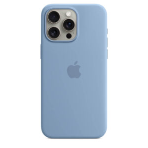Husa de protectie Apple Silicone Case with MagSafe iPhone 15 Pro Max, Winter Blue Husa de protectie Apple Silicone Case with MagSafe iPhone 15 Pro Max, Winter Blue