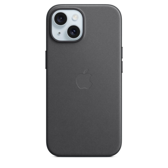 Husa de protectie Apple FineWoven Case with MagSafe pentru iPhone 15, Pacific Blue