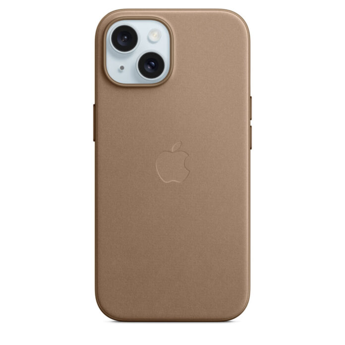 Husa de protectie Apple FineWoven Case MagSafe pentru iPhone 15, Taupe Husa de protectie Apple FineWoven Case MagSafe pentru iPhone 15, Taupe