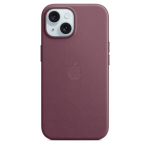 Husa de protectie Apple FineWoven Case cu MagSafe pentru iPhone 15, Mulberry Husa de protectie Apple FineWoven Case cu MagSafe pentru iPhone 15, Mulberry