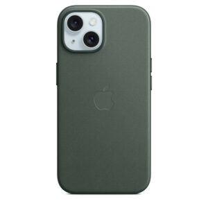 Husa de protectie Apple FineWoven Case cu MagSafe pentru iPhone 15, Evergreen Husa de protectie Apple FineWoven Case cu MagSafe pentru iPhone 15, Evergreen