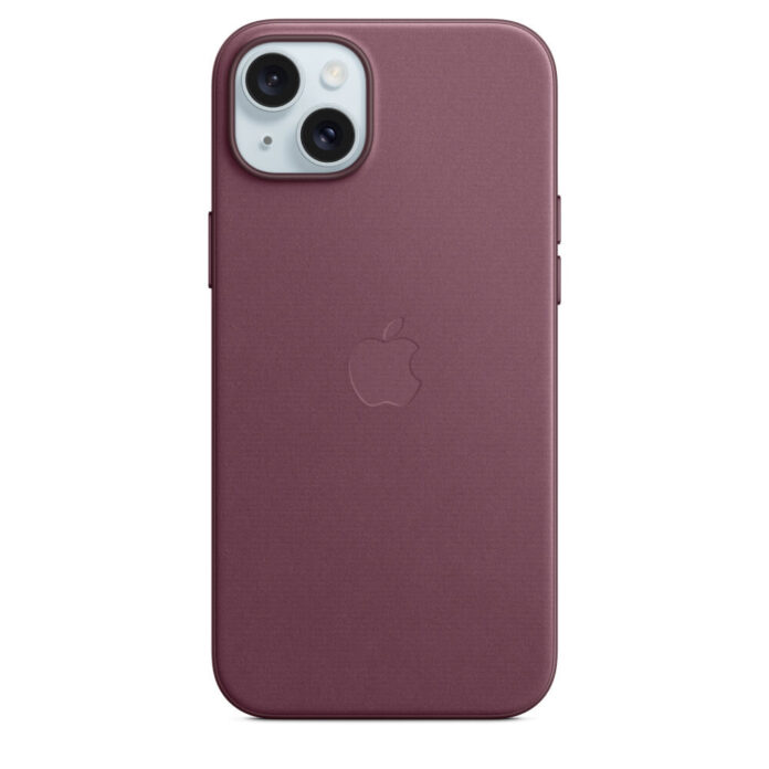 Husa de protectie Apple FineWoven Case cu MagSafe pentru iPhone 15 Plus, Mulberry Husa de protectie Apple FineWoven Case cu MagSafe pentru iPhone 15 Plus, Mulberry