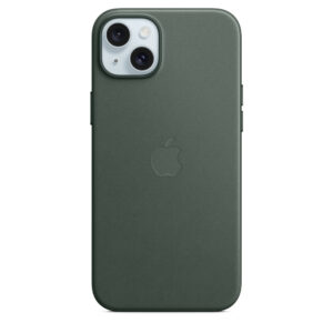 Husa de protectie Apple FineWoven Case with MagSafe pentru iPhone 15 Plus, Evergreen Husa de protectie Apple FineWoven Case with MagSafe pentru iPhone 15 Plus, Evergreen