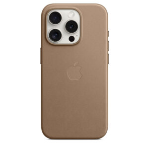 Husa de protectie Apple FineWoven Case with MagSafe pentru iPhone 15 Pro, Taupe Husa de protectie Apple FineWoven Case with MagSafe pentru iPhone 15 Pro, Taupe