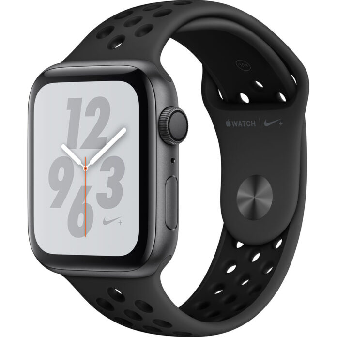 Apple Watch Nike+ Series 4 GPS, 44mm Space Grey Aluminium Case, Anthracite/Black Nike Sport Band Apple Watch Nike+ Series 4 GPS, 44mm Space Grey Aluminium Case, Anthracite/Black Nike Sport Band