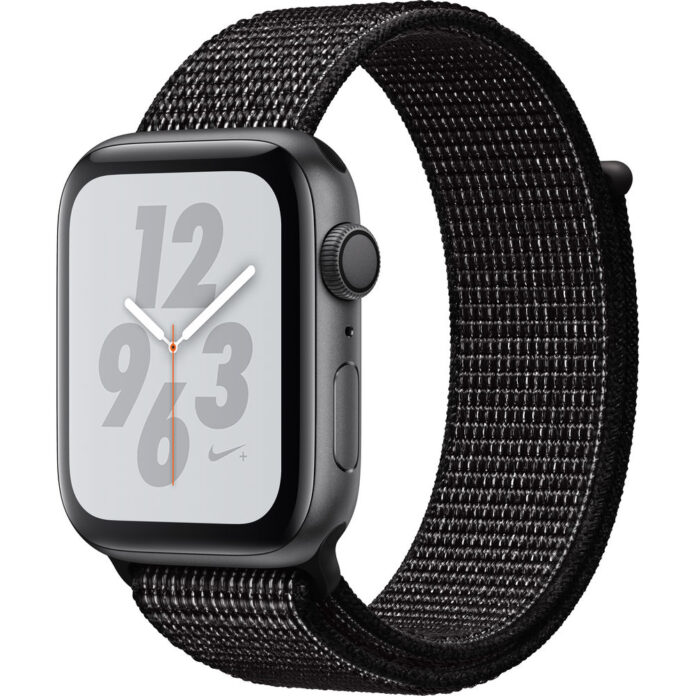 Apple Watch Nike+ Series 4 GPS, 44mm Space Grey Aluminium Case, Black Nike Sport Loop Apple Watch Nike+ Series 4 GPS, 44mm Space Grey Aluminium Case, Black Nike Sport Loop