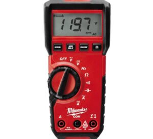 Multimetru TRMS Milwaukee, certificat CAT III 600V, functie autocomutare la mV, cu baterii 2xAA, 4933427309 Multimetru TRMS Milwaukee, certificat CAT III 600V, functie autocomutare la mV, cu baterii 2xAA, 4933427309