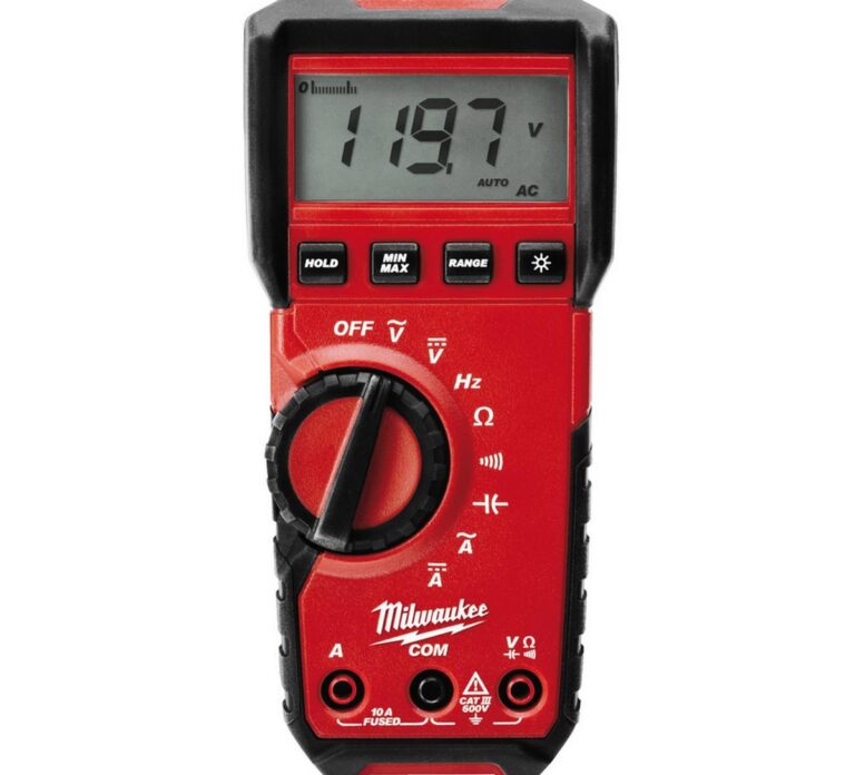Multimetru TRMS Milwaukee, certificat CAT III 600V, functie autocomutare la mV, cu baterii 2xAA, 4933427309