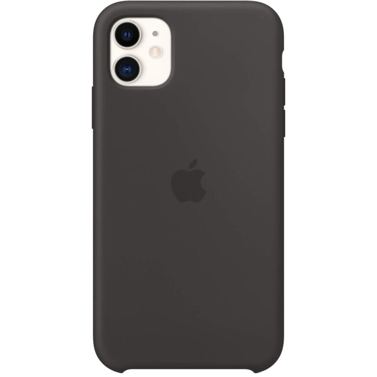 Husa de protectie Apple pentru iPhone 11, Silicon, Negru