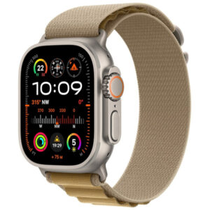 Apple Watch Ultra 2, GPS, Cellular, 49 mm, Carcasa Natural Titanium, Tan Alpine Loop, Small Apple Watch Ultra 2, GPS, Cellular, 49 mm, Carcasa Natural Titanium, Tan Alpine Loop, Small