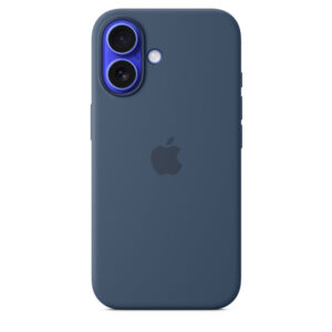 Husa de protectie Apple Silicone Case pentru iPhone 16, MagSafe, Denim Husa de protectie Apple Silicone Case pentru iPhone 16, MagSafe, Denim