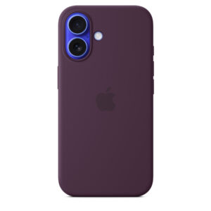 Husa de protectie Apple Silicone Case pentru iPhone 16, MagSafe, Plum Husa de protectie Apple Silicone Case pentru iPhone 16, MagSafe, Plum