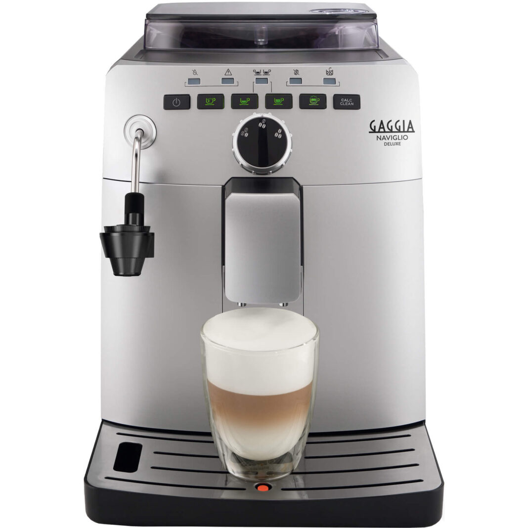 Espressor automat Gaggia Naviglio Deluxe, 1850 W, 1.5 L, 15 bar, Argintiu Espressor automat Gaggia Naviglio Deluxe, 1850 W, 1.5 L, 15 bar, Argintiu