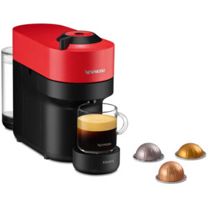 Espressor cu capsule Nespresso Krups Vertuo Pop XN920510, 1500 W, 0.56 L, Tehnologie Centrifuzie, 4 setari pentru capacitate, Rosu/Negru Espressor cu capsule Nespresso Krups Vertuo Pop XN920510, 1500 W, 0.56 L, Tehnologie Centrifuzie, 4 setari pentru capacitate, Rosu/Negru
