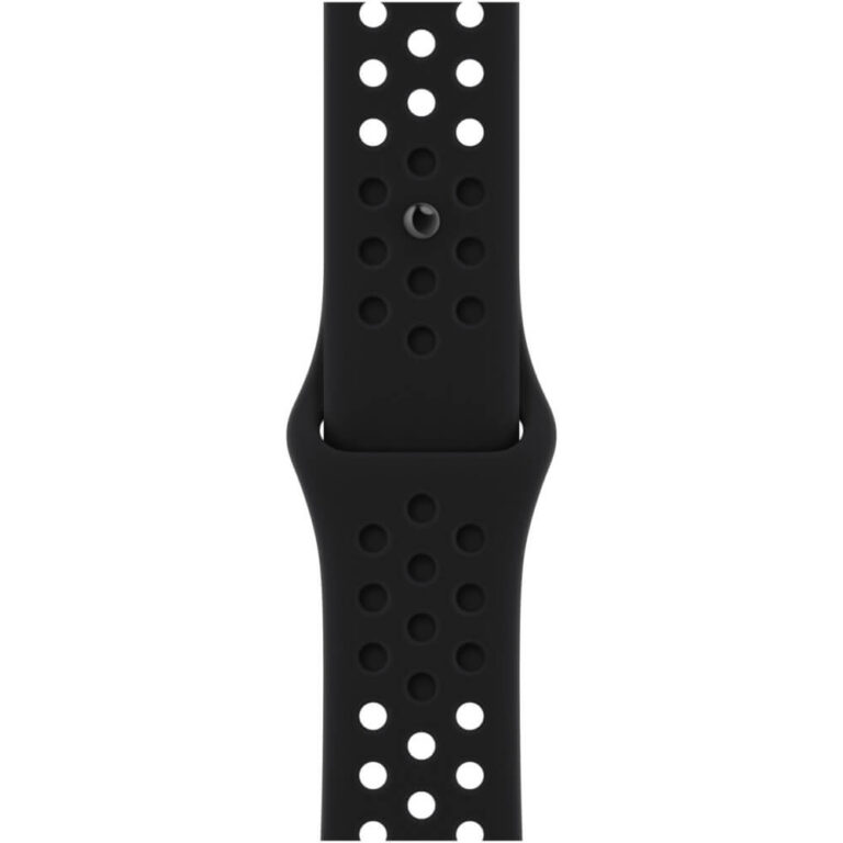 Curea pentru Apple Watch 45mm, Nike Sport Band, Negru