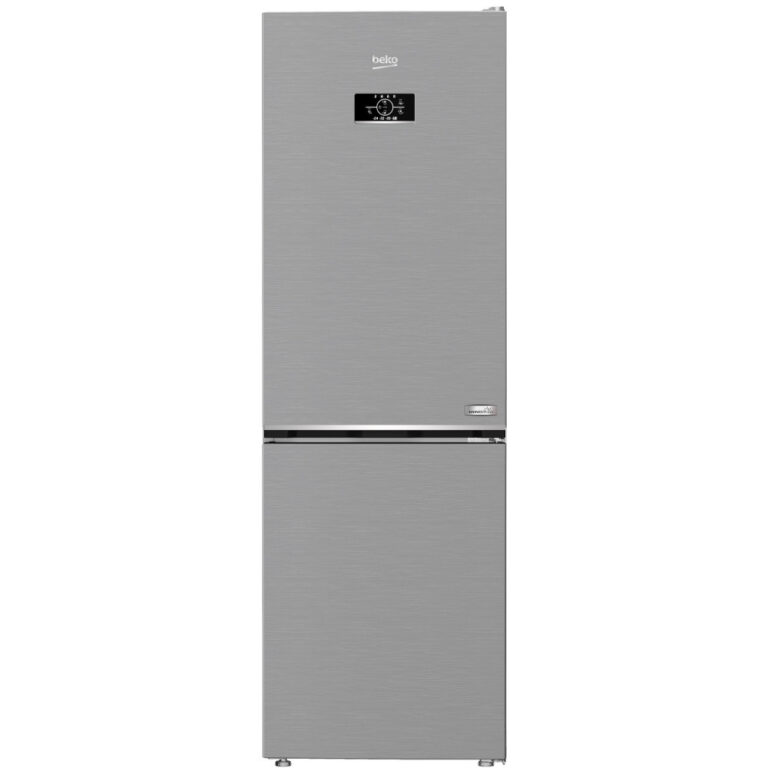 Combina frigorifica Beko B3RCNA364HXB1, HarvestFresh, Dairy, No Frost, 316 l, AeroFlow, Kitchen Fit, Everfresh+, Gri metalic, Clasa E