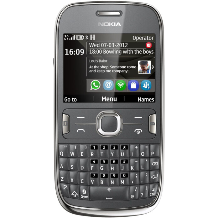 Telefon mobil Nokia 302 Asha, Gri Telefon mobil Nokia 302 Asha, Gri