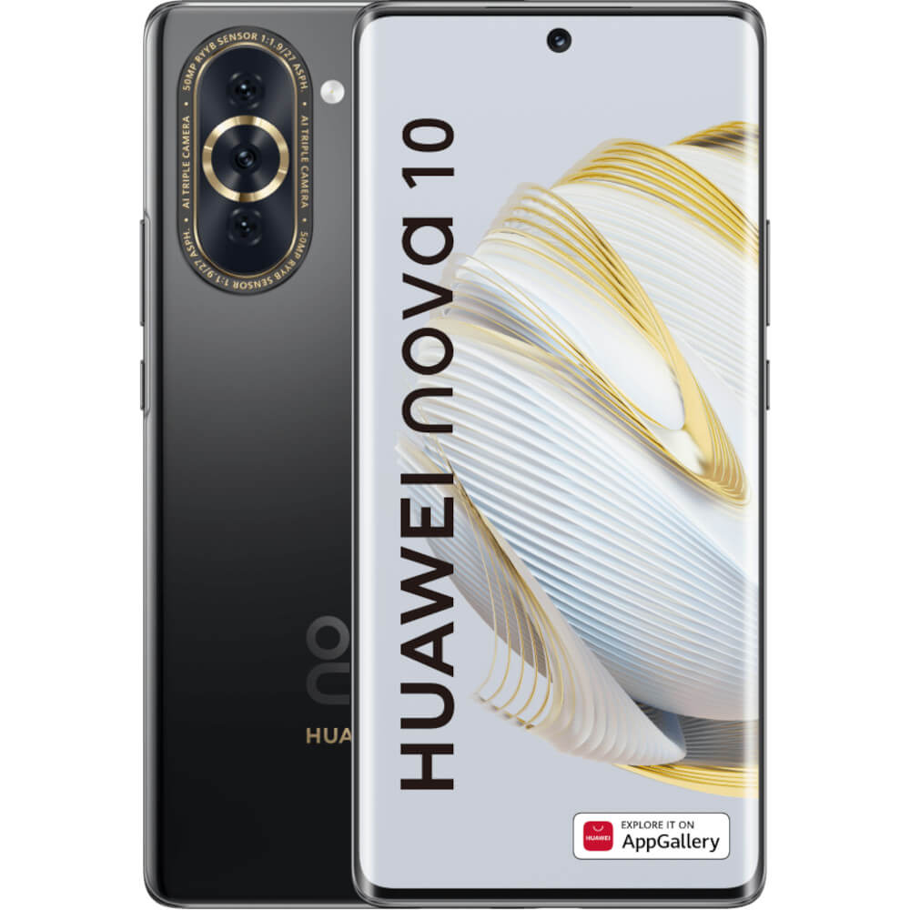Telefon mobil Huawei nova 10, 128 GB, 8 GB RAM, Starry Black Telefon mobil Huawei nova 10, 128 GB, 8 GB RAM, Starry Black