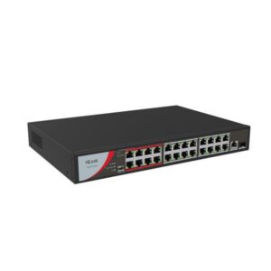 Switch PoE cu 24 porturi HikVision HiLook NS-0326P-230(B), 10/100 Mbps, 8.8 Gbps, 6.547 Mpps, MAC 4K, fara management Switch PoE cu 24 porturi HikVision HiLook NS-0326P-230(B), 10/100 Mbps, 8.8 Gbps, 6.547 Mpps, MAC 4K, fara management