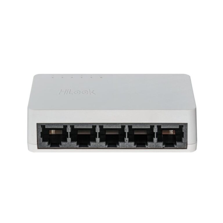 Switch cu 5 porturi HikVision HiLook NS-0505D, 10/100/1000 Mbps, 10 Gbps, 7.4 Mpps, MAC 2K, fara management