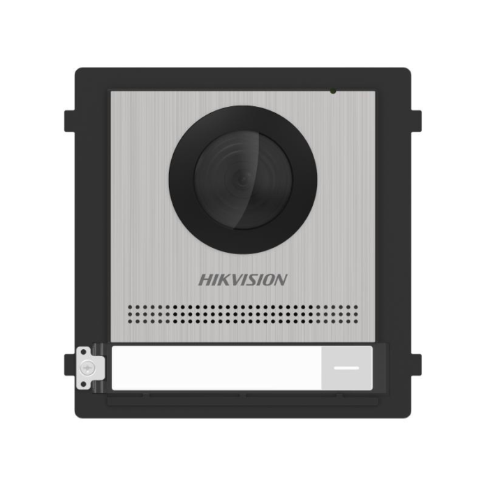 Videointerfon modular de exterior Hikvision DS-KD8003-IME1(B)/S, 2 MP, IR, 1 familie, montaj aparent, PoE