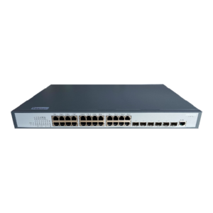 Switch Gigabite industrial cu 24 porturi Hikvision DS-3E3730, 6x SFP, 598 GBps, 222 Mpps, MAC 3200, fara management Switch Gigabite industrial cu 24 porturi Hikvision DS-3E3730, 6x SFP, 598 GBps, 222 Mpps, MAC 3200, fara management