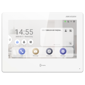 Videointerfon de interior IP WiFi Hikvision DS-KH9310-WTE1(B), 7 inch, android, aparent, PoE Videointerfon de interior IP WiFi Hikvision DS-KH9310-WTE1(B), 7 inch, android, aparent, PoE