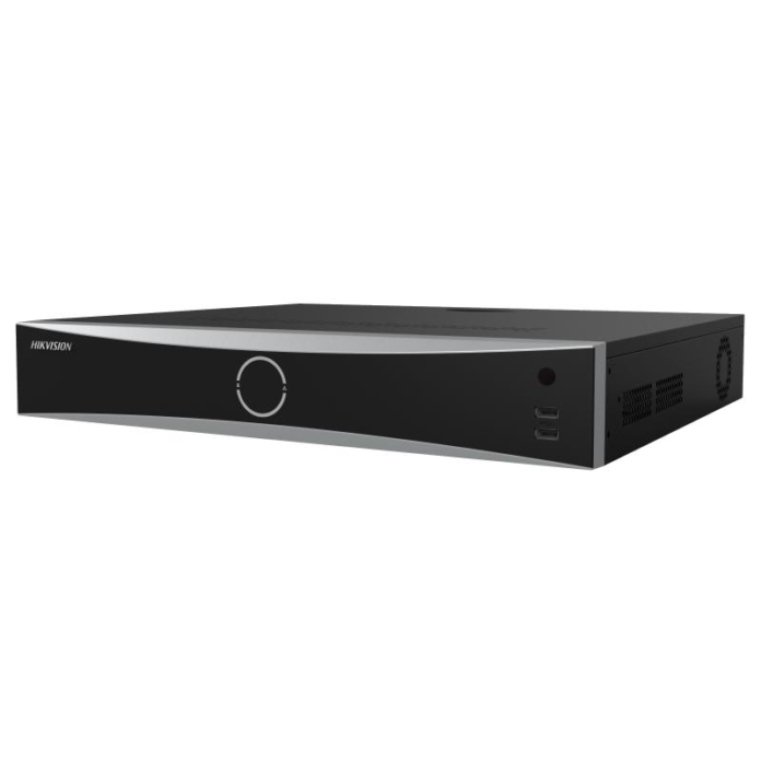 NVR Hikvision 4K, 32 canale IP cu PoE, 200W, AcuSense, Recunoastere faciala, 4x SATA, H.265+