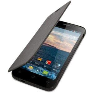 Husa Flip Cover Allview pentru P5 Qmax, Gri Husa Flip Cover Allview pentru P5 Qmax, Gri