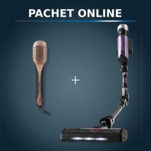 Pachet PROMO Aspirator vertical Rowenta X-FORCE FLEX 9.60 Allergy RH2038WO si Perie reparatoare cu abur Rowenta Hair Therapist™ CF9940F0 Pachet PROMO Aspirator vertical Rowenta X-FORCE FLEX 9.60 Allergy RH2038WO si Perie reparatoare cu abur Rowenta Hair Therapist™ CF9940F0