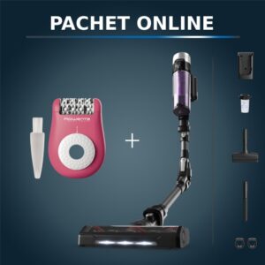 Pachet PROMO Aspirator vertical Rowenta X-FORCE FLEX 9.60 Allergy RH2038WO si Epilator Rowenta Easy Touch EP1110F1 Pachet PROMO Aspirator vertical Rowenta X-FORCE FLEX 9.60 Allergy RH2038WO si Epilator Rowenta Easy Touch EP1110F1