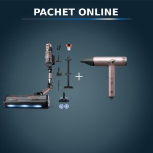 Pachet PROMO Aspirator vertical Rowenta X-Force Flex 16.60 Aqua RH9CD9E0 & Uscator de par pliabil Rowenta Nano HY8530E0 Pachet PROMO Aspirator vertical Rowenta X-Force Flex 16.60 Aqua RH9CD9E0 & Uscator de par pliabil Rowenta Nano HY8530E0