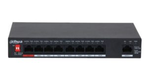 Switch 8 porturi POE 100MB/s + 1 WAN Gigabite 96W Dahua PFS3009-8ET1GT-96 Switch 8 porturi POE 100MB/s + 1 WAN Gigabite 96W Dahua PFS3009-8ET1GT-96
