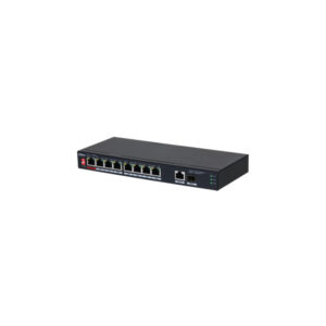 Switch cu 10 porturi Dahua PFS3110-8ET1GT1GF-96, 5.6 Gbps, 4.17 Mpps, 8.000 MAC, fara management, PoE Switch cu 10 porturi Dahua PFS3110-8ET1GT1GF-96, 5.6 Gbps, 4.17 Mpps, 8.000 MAC, fara management, PoE
