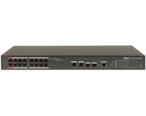 Switch 20 porturi, Dahua PFS4218-16ET-240-V3, 16x porturi PoE 10/100Mbps, 2x RJ45 Gb, 2 SFP GB, 240W, management, PoE watchdog Switch 20 porturi, Dahua PFS4218-16ET-240-V3, 16x porturi PoE 10/100Mbps, 2x RJ45 Gb, 2 SFP GB, 240W, management, PoE watchdog