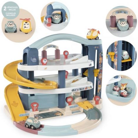 Pista de masini Smoby Big Garage cu masinuta si elicopter Pista de masini Smoby Big Garage cu masinuta si elicopter