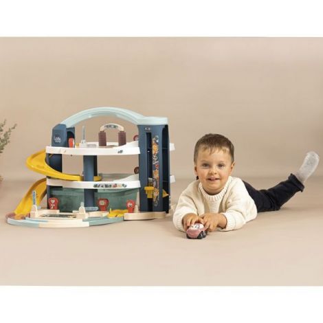 Pista de masini Smoby Big Garage cu masinuta si elicopter Pista de masini Smoby Big Garage cu masinuta si elicopter