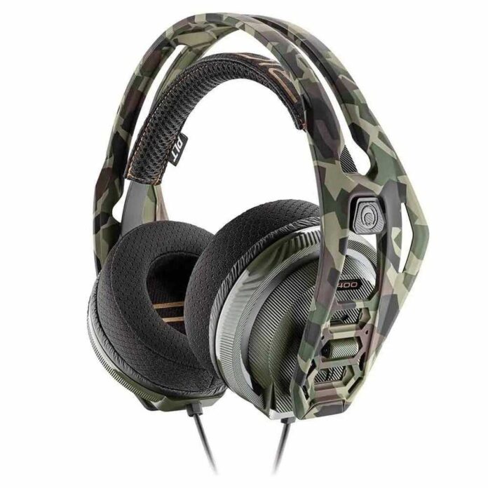 Casti gaming cu microfon Nacon RIG 400, Forest Camo Casti gaming cu microfon Nacon RIG 400, Forest Camo