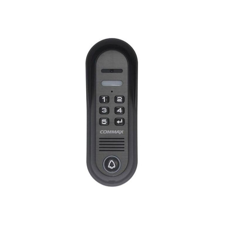 Videointerfon de exterior Commax DRC-4CPNK, 4 fire, numeric, LED lumina alba, aparent