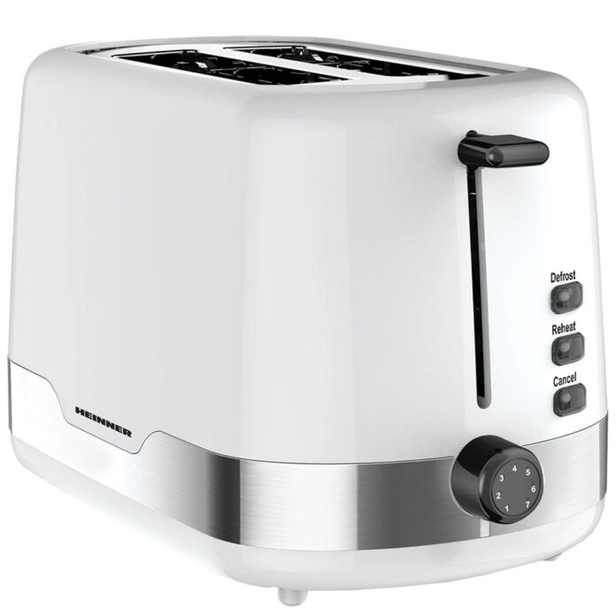 Prajitor de paine Heinner HTP-850WHSS, 850 W, 7 nivele rumenire, 2 felii, Alb Prajitor de paine Heinner HTP-850WHSS, 850 W, 7 nivele rumenire, 2 felii, Alb