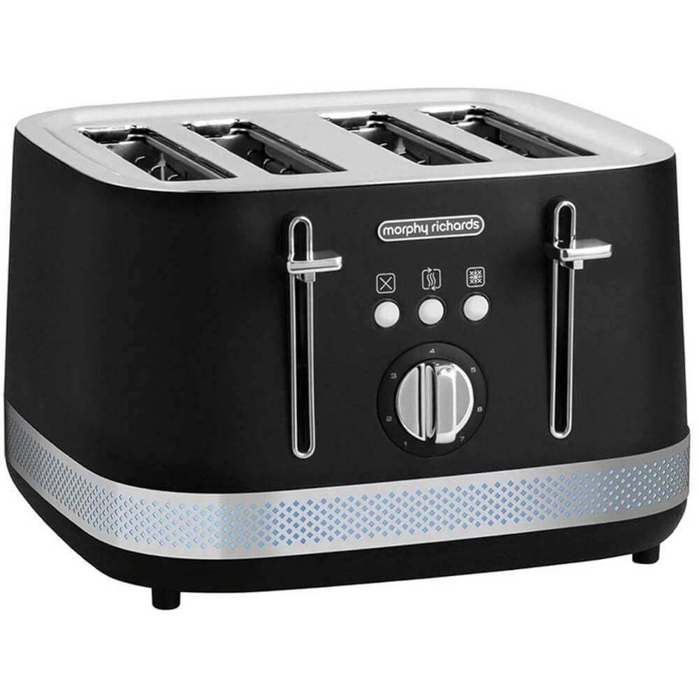 Prajitor de paine Morphy Richards Illumination, 1800 W, 4 felii, Negru Prajitor de paine Morphy Richards Illumination, 1800 W, 4 felii, Negru