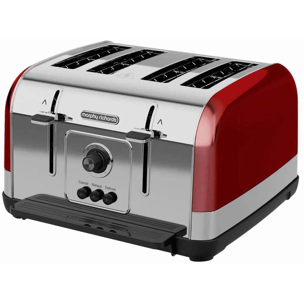 Prajitor de paine Morphy Richards Venture, 1800W, 4 felii, Rosu Prajitor de paine Morphy Richards Venture, 1800W, 4 felii, Rosu
