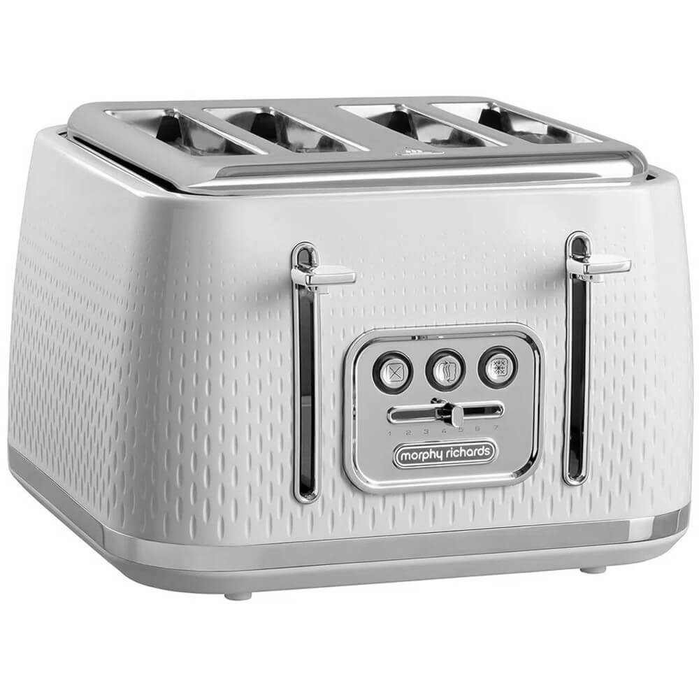 Prajitor de paine Morphy Richards Verve, 1800 W, 4 felii, Alb Prajitor de paine Morphy Richards Verve, 1800 W, 4 felii, Alb