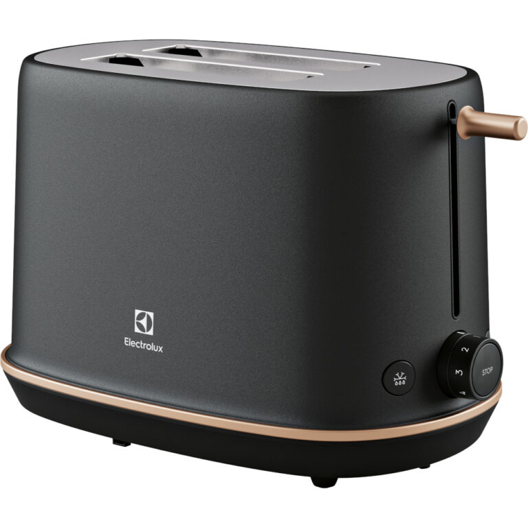 Prajitor de paine Electrolux E7T1-6BP, 980W, 2 Felii, 7 Setari temperatura, Negru