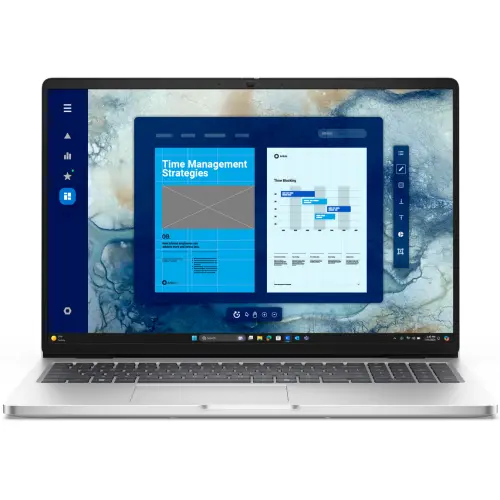 Laptop Dell Pro 16 PC16250 (Procesor Intel® Core™ Ultra 7 255U (12M Cache, up to 5.20 GHz), 16inch FHD+, 16GB DDR5, 512GB SSD, Intel Graphics, Windows 11 Pro, Argintiu)