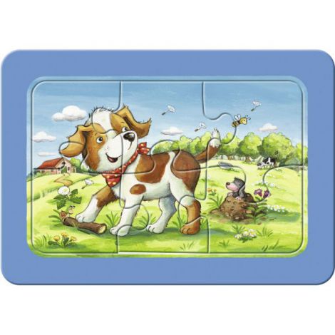 Puzzle Animalute Copii, 3X6 Piese Puzzle Animalute Copii, 3X6 Piese