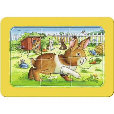 Puzzle Animalute Copii, 3X6 Piese Puzzle Animalute Copii, 3X6 Piese